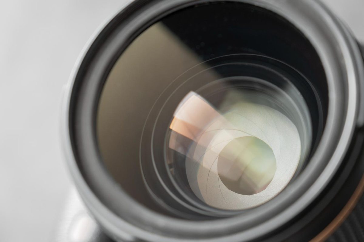 Close-up of a camera lens